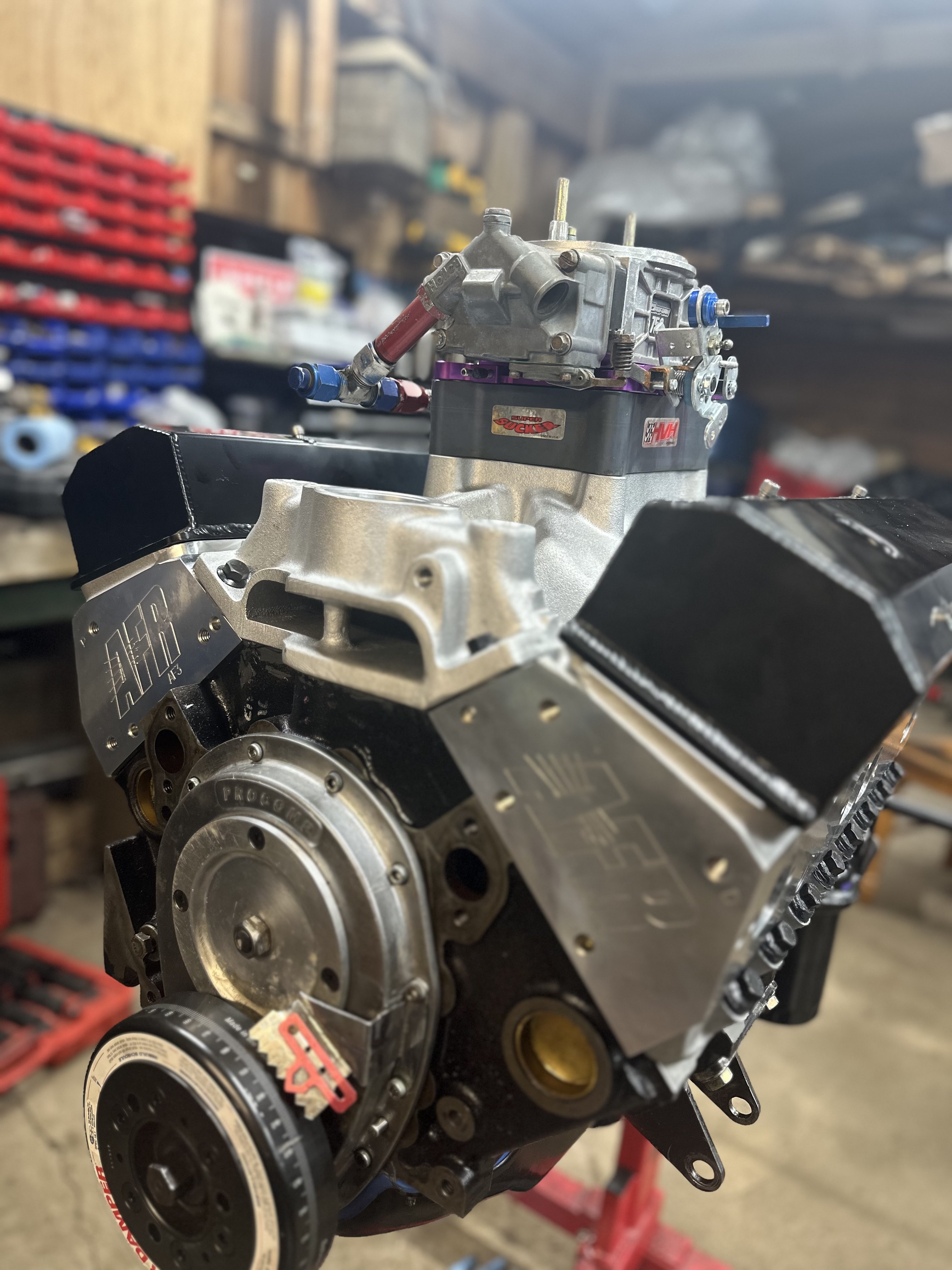 finished small block racing engine